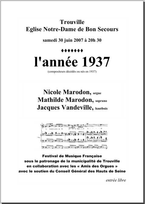 L'année 1937: compositeurs décédés ou nés en 1937