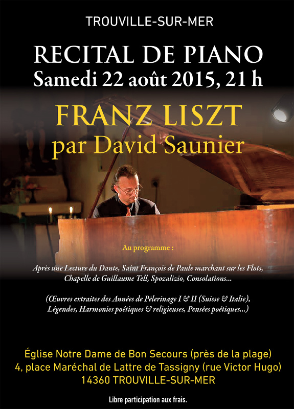 Récital Liszt par David Saunier