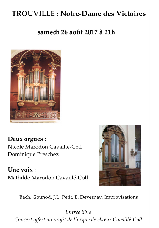 Concert deux orgues, une voix