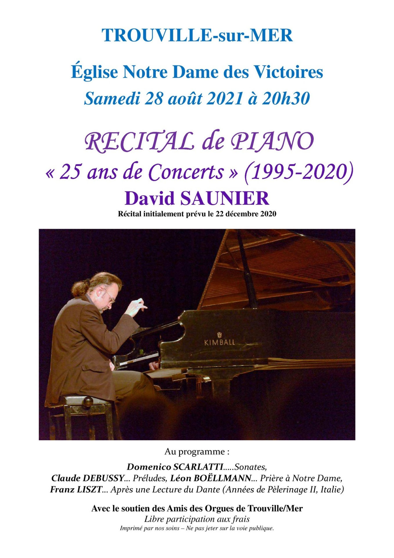 RÉCITAL de PIANO "25 ans de Concerts"